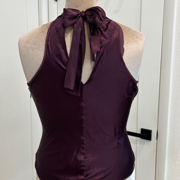 The Limited 💯% Silk Halter Top With Choker Sash Neck Tie |Size Medium - Picture 3 of 8